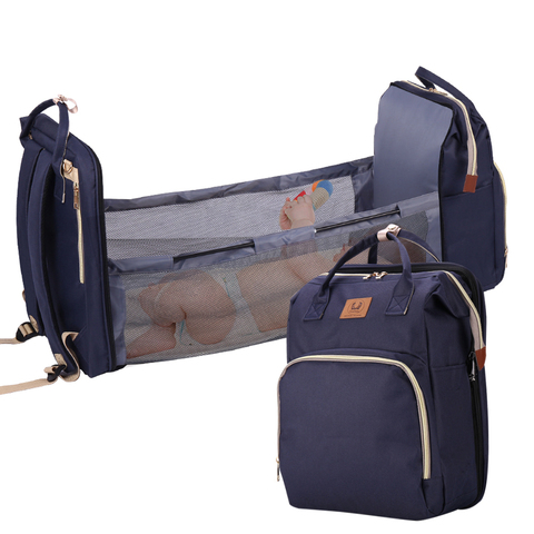 Baby Diaper Bag Bed Backpack For Mom Maternity Bag For Stroller Nappy Bag Large Capacity Nursing Bag for Baby Care Free Hooks ► Photo 1/6