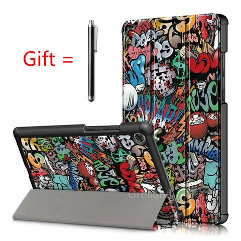 2022 NEW Mangetic Case for Lenovo Tab M8 TB-8505F/8705N Stand Cover for Lenovo Tablet Tab M8 FHD M7/E8/E7 Fundas Capa Case Cover ► Photo 1/6