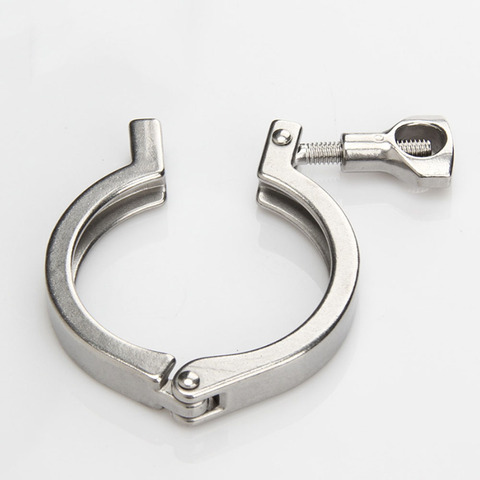 1 PCS Sanitary Fitting Tri Clamp Stainless Steel 304 Pipe clamp Hygienic Grade 19 25 32 38 C Clamp ► Photo 1/5