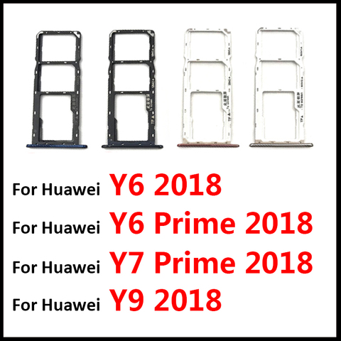 New SIM Tray For Huawei Y6 Y7 Prime Y9 2022 Micro Nano SIM Card Holder Tray Slot Holder Adapter Socket ► Photo 1/3