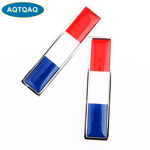 1 Pair Country National Flag France Hot Metal Stickers Car Styling Motorcycle Accessories Badge Label Emblem Car Stickers ► Photo 1/6