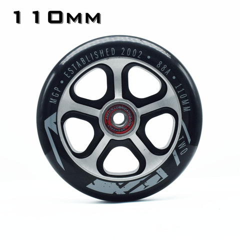 Brand Iron 110mm scooter wheels 88A hardness skating wheel 100mm 110mm Alloy scooter wheels Iron Aggressive tire ABEC-9 bearing ► Photo 1/6