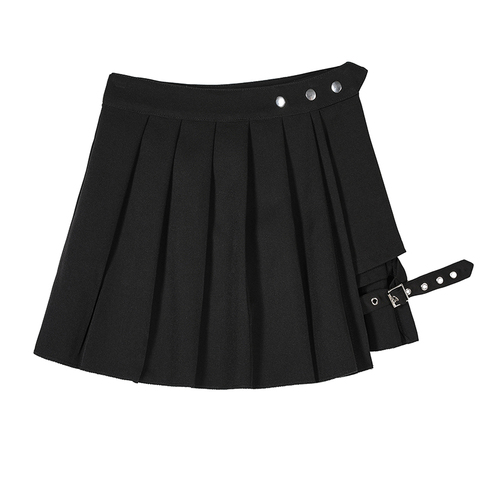 New Harajuku 2022 Women Fashion Summer Skirt Plaid Mini Pleated Skirt Punk Gothic High Waist Female Short Skirts With Shorts ► Photo 1/6