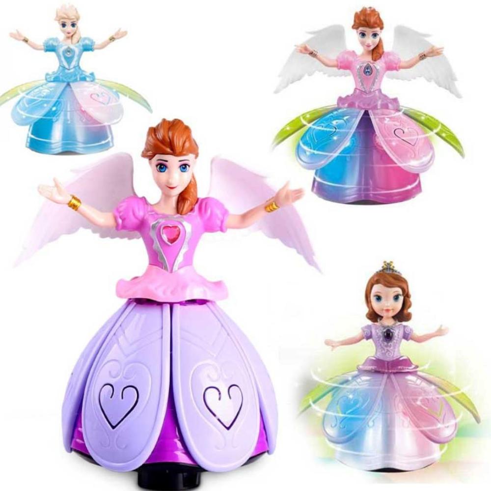 Dancing Princess Doll Toy For Girls With LED Light And Music Toddler Girl Toys 