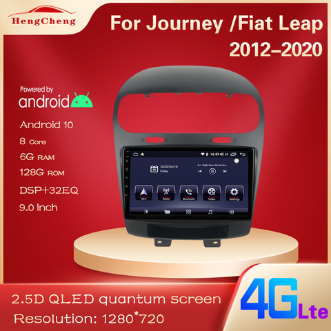 For Dodge Journey Fiat Leap Car Multimedia Player 2012-2022 Dodge Journey Fiat Leap GPS Navigation Radio Player 4G Full Netcom ► Photo 1/6