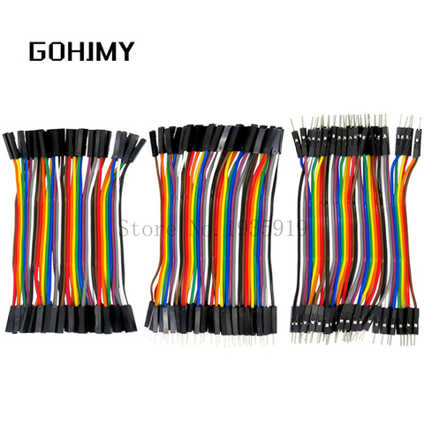Dupont Line 40pcs 10CM 40Pin Male to Male + Male to Female and Female to Female Jumper Wire Dupont Cable for Arduino DIY KIT new ► Photo 1/4