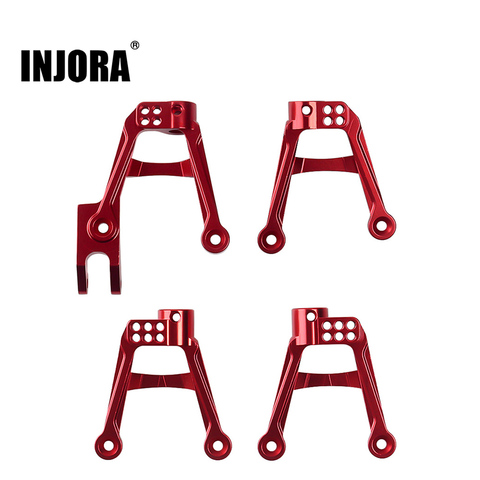 INJORA 4PCS RC Car CNC Aluminum Shock Damper Towers Mount for 1/10 RC Crawler SCX10 II 90046 90047 ► Photo 1/6