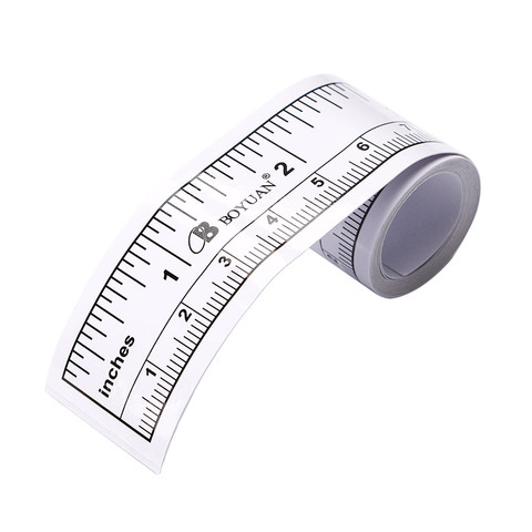 1PC New Self Adhesive Measure Tape Metric Inch Measure Tape Sewing Machine Sticker Tool Paper Ruler ► Photo 1/6