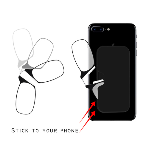 Pince-nez Portable Mini Clip Nose Reading Glasses for Women Glasses Men Frame Glasses Phone Case +1.25 1.75 2.25 2.75 ► Photo 1/6