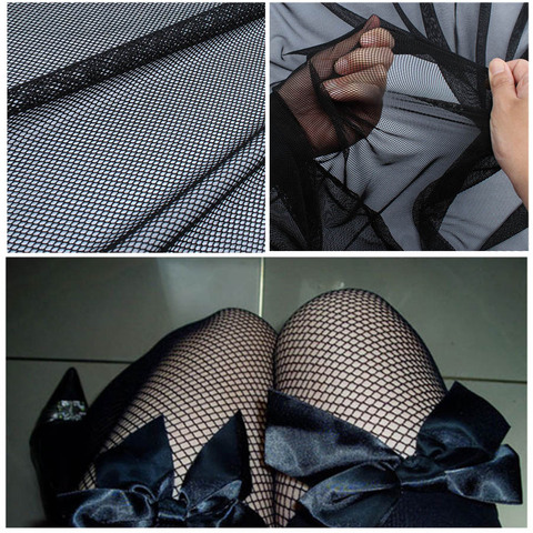 Rhombic Mesh Fabric Stretch 70D Net Fashion Casual Patchwork Clothes Openwork stocking Apparel Fabric Handmade Sewing Craft ► Photo 1/6