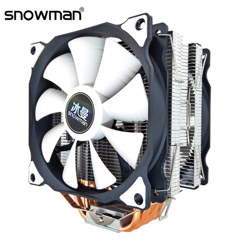 SNOWMAN CPU Cooler 6 Heat Pipes 120mm 4 Pin PWM RGB for Intel LGA 1200 1150 1151 1155 2011 AMD AM4 AM3 CPU Cooling Fan PC Quiet ► Photo 1/6