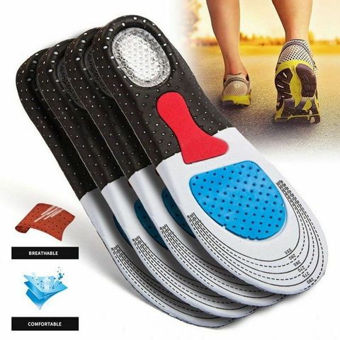 Men Gel Orthotic Sport Running Insoles Insert Shoe Pad Arch Support Heel Cushion 1PAIR ► Photo 1/6