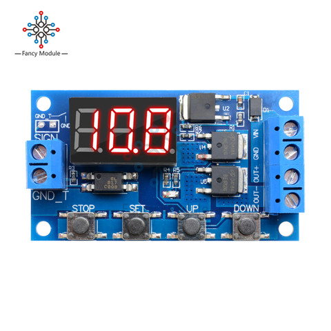 Trigger Cycle Timer Delay Switch 12 24V Circuit Board MOS Tube Control Module ► Photo 1/1