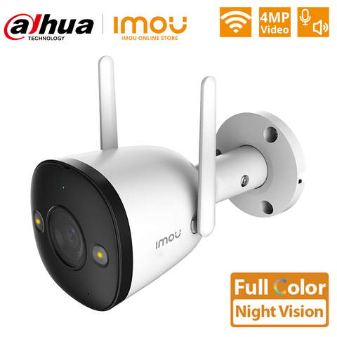 DAHUA Outdoor 4MP QHD Full Color Wifi IP Camera Two-Way Talk Active Deterrence Dual Antenna Built-in Hotspot 4-Mode Night Vision ► Photo 1/6