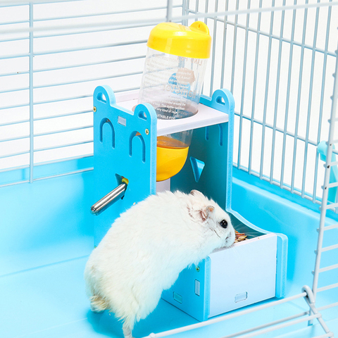 2in1Plastic Hamster Drinker Water Bottle Dispenser Feeder Hanging Pet Dog Guinea Pig Squirrel Rabbit Drinking Head Pipe Fountain ► Photo 1/6