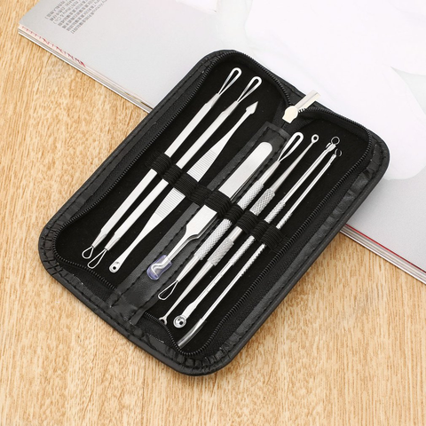 8pcs Professional Pimple Acne Removal Clip Needles Blackhead Remover Tool Kit Face Care Comedone Blemish Spot Cleaner Extractor ► Photo 1/6