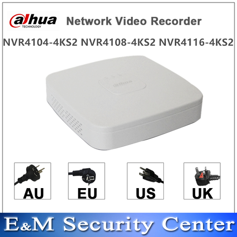 Original dahua english version mini  NVR 4/8CH 1U  Network Video Recorder NVR4104-4KS2 NVR4108-4KS2 NVR4116-4KS2 mini NVR ► Photo 1/1