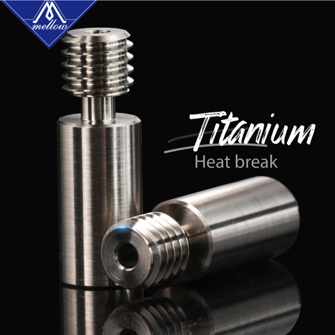 Mellow Titanium TC4 All Metal Chimera Extruder Heat break V6 Dual Hotend J-Head Throat 1.75mm Filament 3D Printer Parts ► Photo 1/6