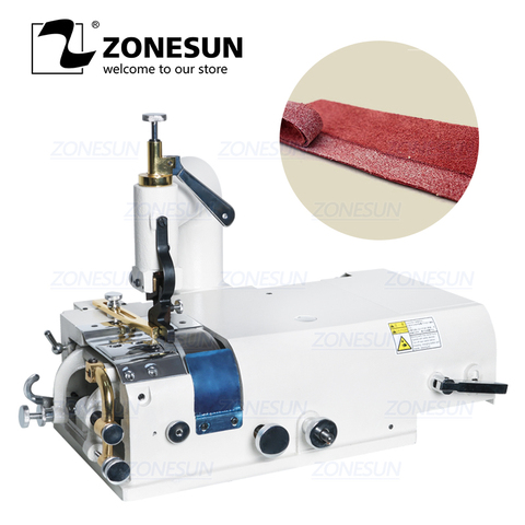 ZONESUN 801 Electric Leather Skiving Machine Bottom Feed Bell Knife Skiver Leather Skiver Vegetable Tanning Scrape Thin Tool ► Photo 1/6