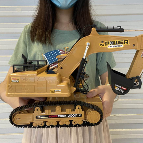 1:18 RC Truck RC Excavator Caterpillar Tractor Model Engineering Car   Radio 680 Rotation Digging Soil Sound Effects Kids Toy - Price history &  Review | AliExpress Seller - Drone-Man Store 