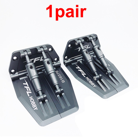 1pair Aluminum Trim Tab Flaps Water Pressure Plates Board Spray Strip 69x57x30mm for 12 Meters above RC Boat Model DIY Parts ► Photo 1/6