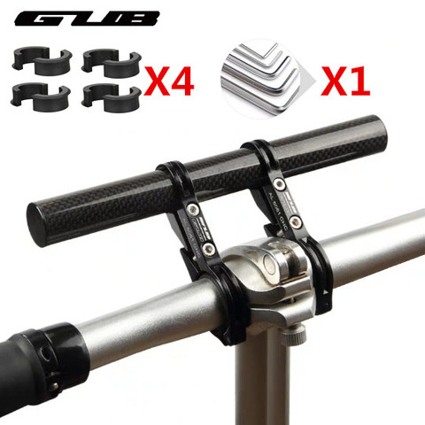 GUB G-202 Cycling Handlebar Extension for MTB Carbon Fiber Extender Bicycle Light Holder Bike Computer Mount Phone Bracket ► Photo 1/6