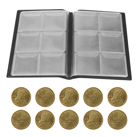 60 Pockets Coin Holders Collecting Album Storage Coin Collection Supplies Book Currency Holder Collecting Album Random Color ► Photo 1/6