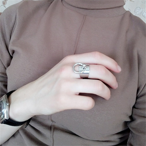 2022 Size is adjustable Accessories wholesale minimalist wind Rings of metal fan ring joint ring Ladies fashion ring ► Photo 1/6