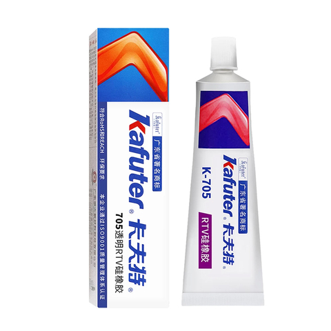 Kafuter high quality Genuine k-705 RTV Silicone Rubber Electronic Glue Sealant Transparent Organosilicon 45g ► Photo 1/5