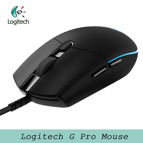 Original Logitech G Pro Gaming Mouse Wired Mouse Professional with PMW3366 12K&HERO 16K Optional RGB for E-sports Gamer Using ► Photo 1/6