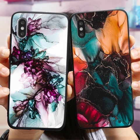 Marble Case For Huawei P Smart 2022 Z Y9 Prime Y6 Pro Y7 2022 Y5P Y6P Y8P Y8S P40 Lite E P20 P30 Pro Mate 10 20 Lite Funda ► Photo 1/6