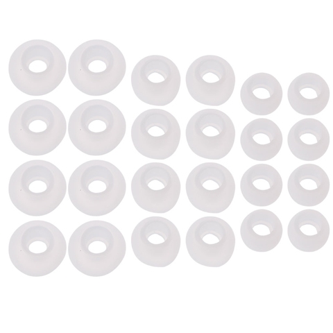 12 Pairs(S/M/L) Soft Clear Silicone Replacement Eartips Earbuds Cushions Ear pads Covers For Earphone Headphone ► Photo 1/5