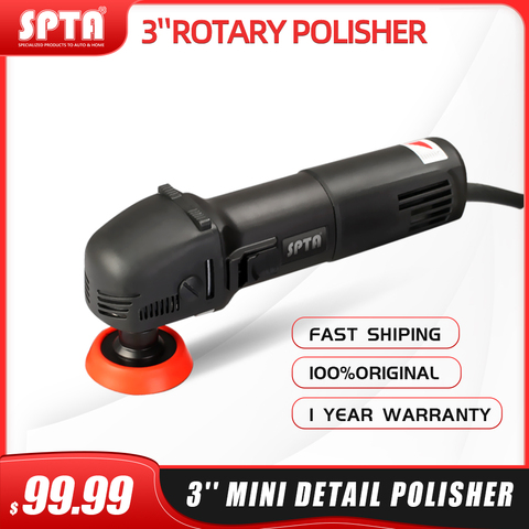 SPTA 780W Mini Car Polishing Machine Rotary  Hand Car Polisher Auto 27Pc Polish Detailing Pad drill 75mm 100mm 140mm Shaft ► Photo 1/6