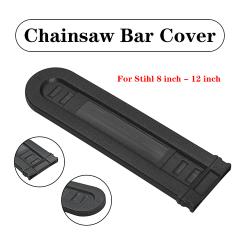 Chainsaw Bar Cover Scabbard Guard Universal Guide Plate For Stihl 8 inch - 12 inch Black ► Photo 1/6