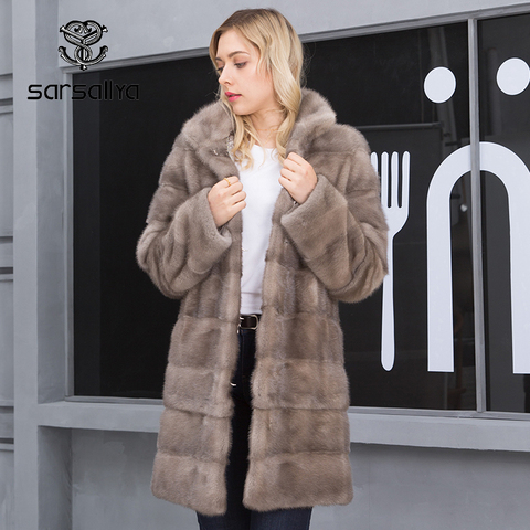 Mink Fur Coat Oversize Women Winter Natural Fur Coats Female Warm Thick Long Genuine Leather Jackets Ladies Detachable 2022 New ► Photo 1/6