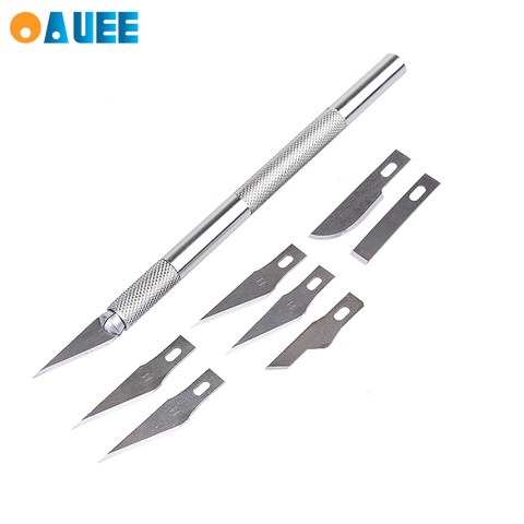 9pcs Blades Craft Artwork Cutting Knife DIY Carving Knife Stencil Scoring Hobby Chiseling Model Repairing Sculpture Knife ► Photo 1/6