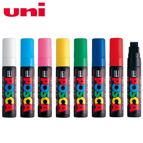 2pcs Uni Marker POSCA Series PC-17k Paint Pen (Ultra Wide Angle Pen Tip-15mm) Painting Fill Color POP Poster Advertising Pen ► Photo 1/6