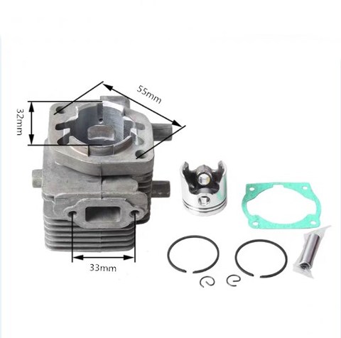 CYLINDER KIT 32MM FOR ZENOAH KASEI KS360 KS375 22.5cc ZYLINDER PISTON RING PIN CLIPS ASSEMBLY 2300 2310 HEADGE TRIMMER PARTS ► Photo 1/3