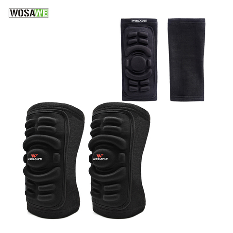 WOSAWE Elbow and Knee pads Mountain Bike Cycling Protection Set Dancing Knee Brace Support MTB Eblow Knee Protector ► Photo 1/6