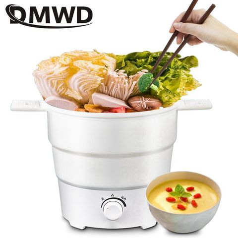 Household Dorm Electric cooker Foldable cooking pot Portable Travel Camping Water Boiler hot pot soup noodles cooking Appliance ► Photo 1/1