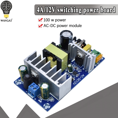 AC-DC Converter AC85V-265V to DC 12V 4A 100W Dual Switching Power Supply Board power source Module ► Photo 1/6