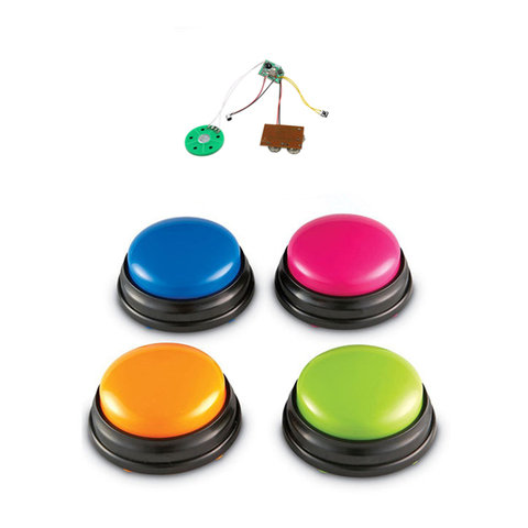 Recordable Talking Easy Carry Voice Recording Sound Button for Kids Interactive Toy Answering Buttons Party Noise Makers ► Photo 1/6