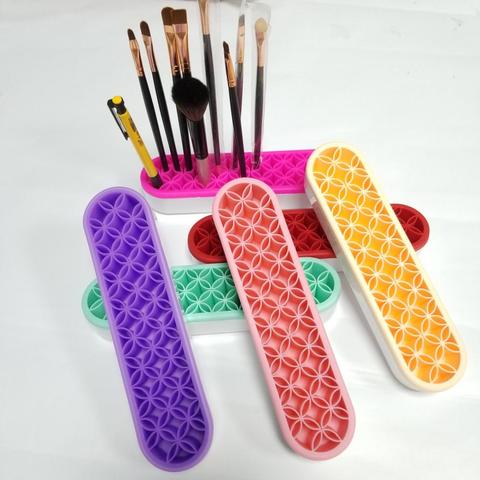 Silicone Nail Pen Holder Organizer Makeup Brush Display Stand Rack Storage Case Nail Pen Holder Makeup Brush Stand Storage Case ► Photo 1/6