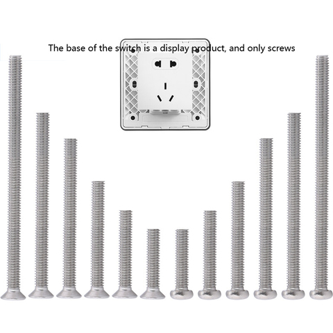 machine screws long phillips M4*30/40/50/60/70/80/90/100mm socket button screw round head 304 stainless steel cross recessed ► Photo 1/5