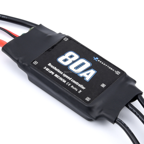 New 80A 2-6S ESC Brushless ESC Speed controller for RC Airplane Helicopter R7RB FPV Helicopter Drone ► Photo 1/5