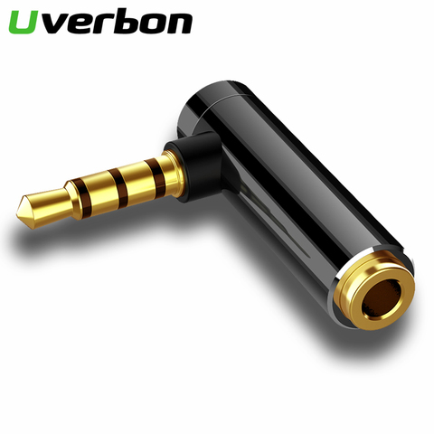 Jack 3.5 mm Male to Female Audio Adapter 90 Degree 3.5mm Male to Female Plug Connector for Aux Speaker Cable Headphone Jack 3.5 ► Photo 1/6