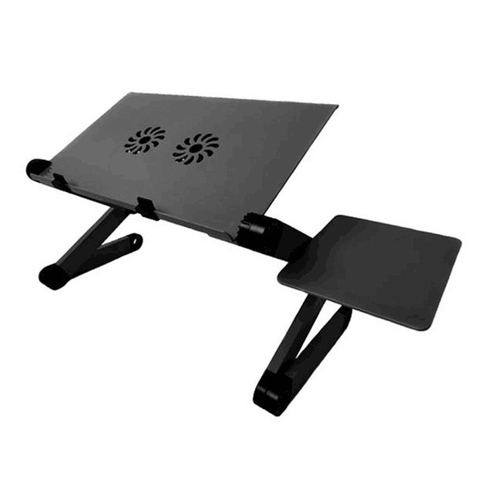 Adjustable Aluminum Laptop Desk Ergonomic Portable TV Bed Lapdesk Folding Table Stand Notebook Table lazy Desk Stand ► Photo 1/6