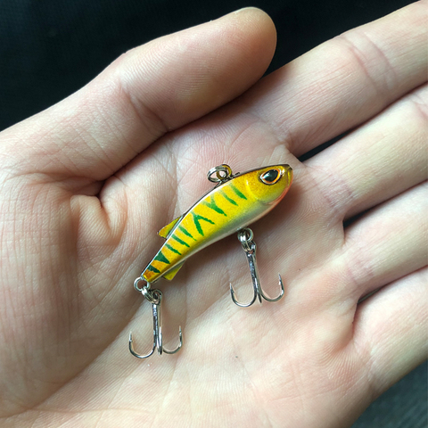 1pcs Sinking Mini VIB Fishing Lure 4cm 4g Vibration Artificial Baits Winter Ice Fishing Wobblers Bass Crankbait Fishing Tackle ► Photo 1/6