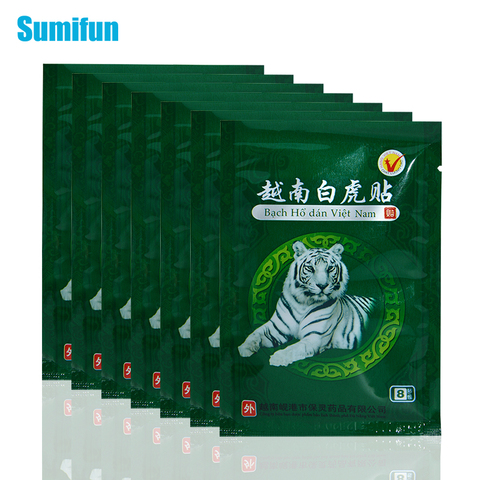 48pcs White Tiger Balm Plaster Soothing Muscles Medicated Plasters Body Neck Massager Relief Patch Arthritis Capsicum Plaster ► Photo 1/6