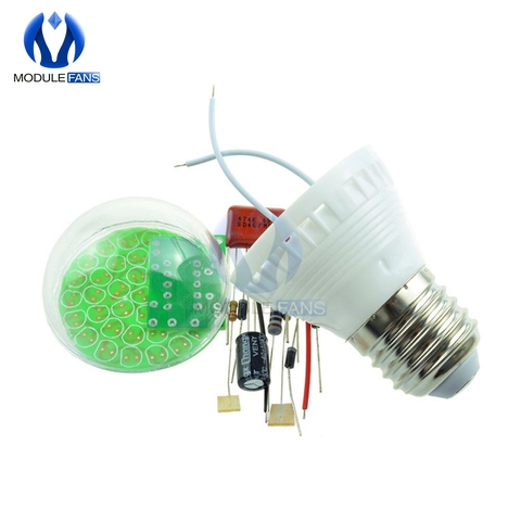 M126 1 Set Energy-Saving Light 38 LEDs Lamps DIY Kits Electronic Suite ► Photo 1/6